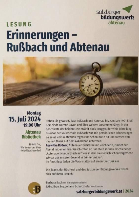 Erinnerungen Rußbach und Abtenau